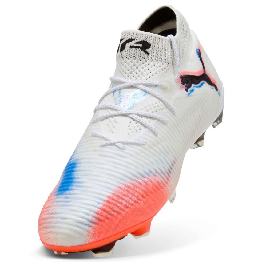 Rugby Shoes Future 8 Ultimate FG Molded Studs Dry Ground White Red Blue - Puma