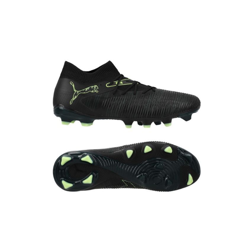 FUTURE 8 MATCH FG/AG Molded Rugby Boots firm / artificial ground Black/Green - Puma