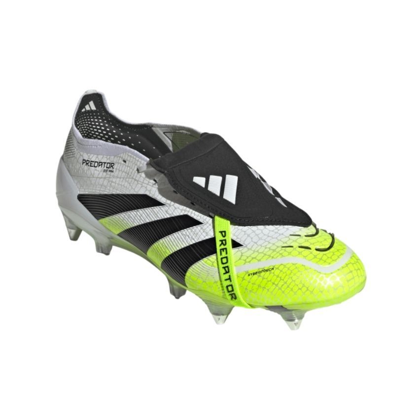 Predator Hybrid Elite SG Rugby Boots - White Yellow - Adidas