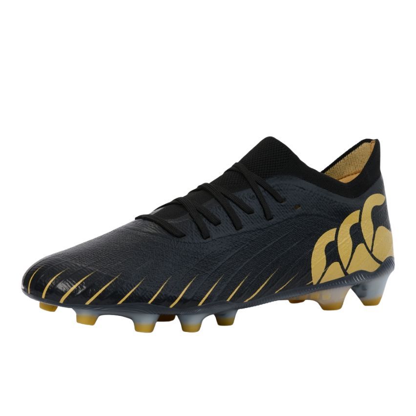 Rugby Boots Speed Infinite Elite Moulded Firm Ground Black and Gold - Canterbury
