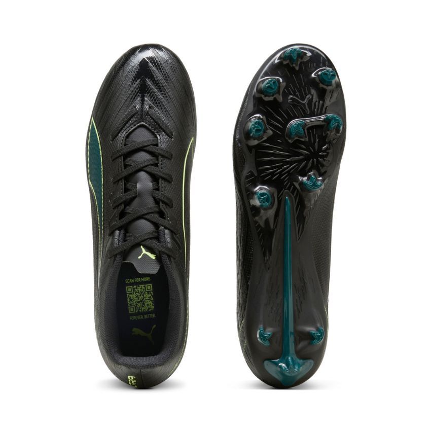 Ultra 6 Play FG/AG Rugby Boots Molded Studs Dry Pitch/ Mixed Black Unisex - Puma