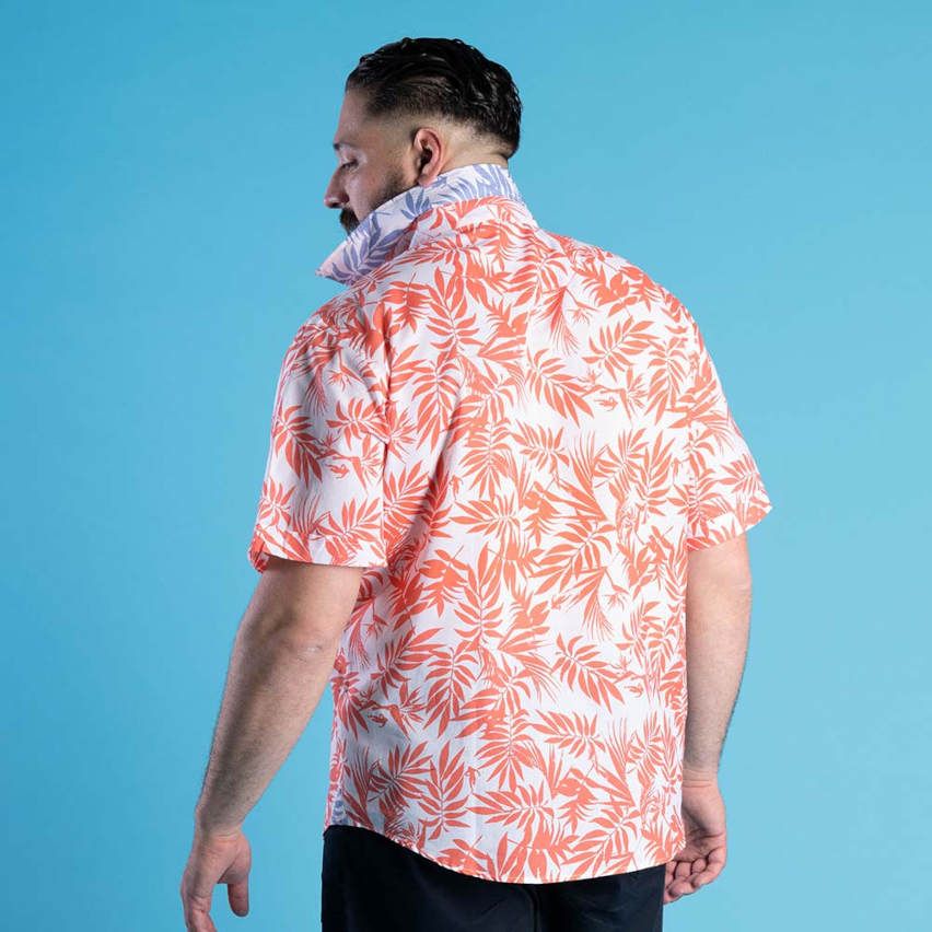 Short-Sleeve Rugby Shirt Flowers of Rugby Coral - Ruckfield