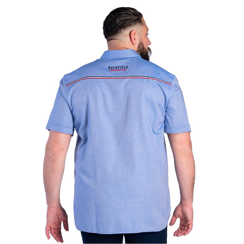 Chemise Rugby Manches Courtes French Rugby Club Bleu Clair - Ruckfield