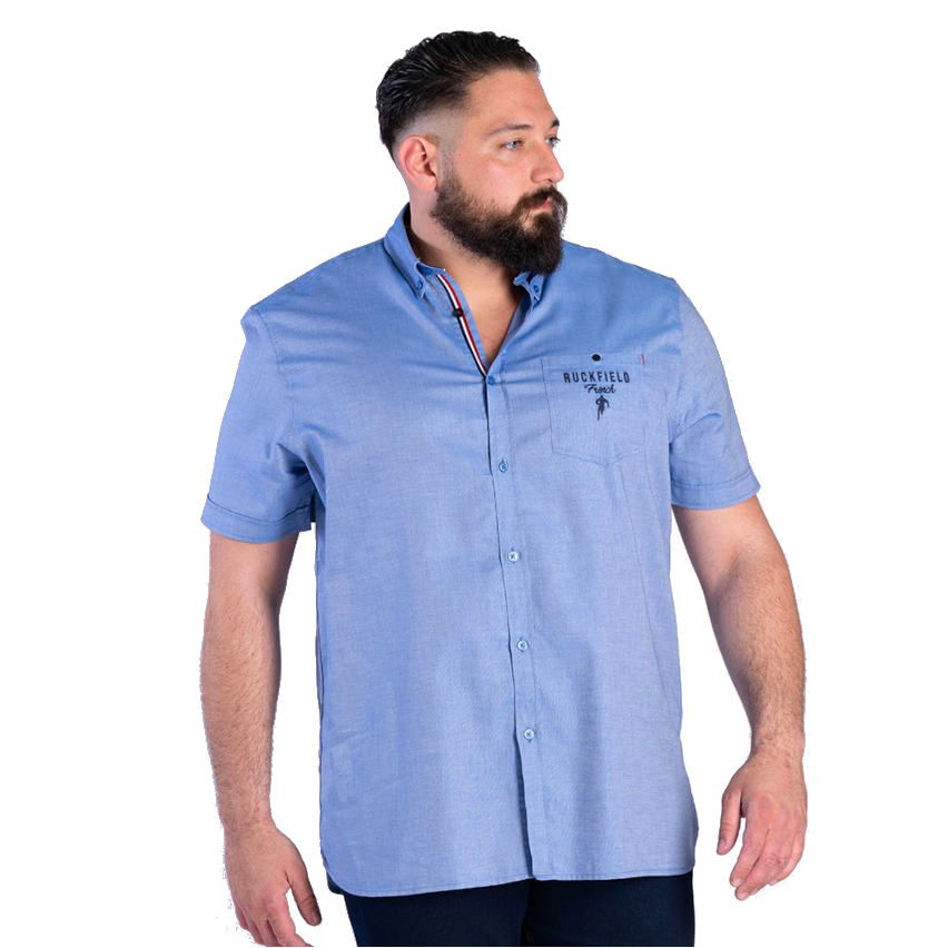 Chemise Rugby Manches Courtes French Rugby Club Bleu Clair - Ruckfield