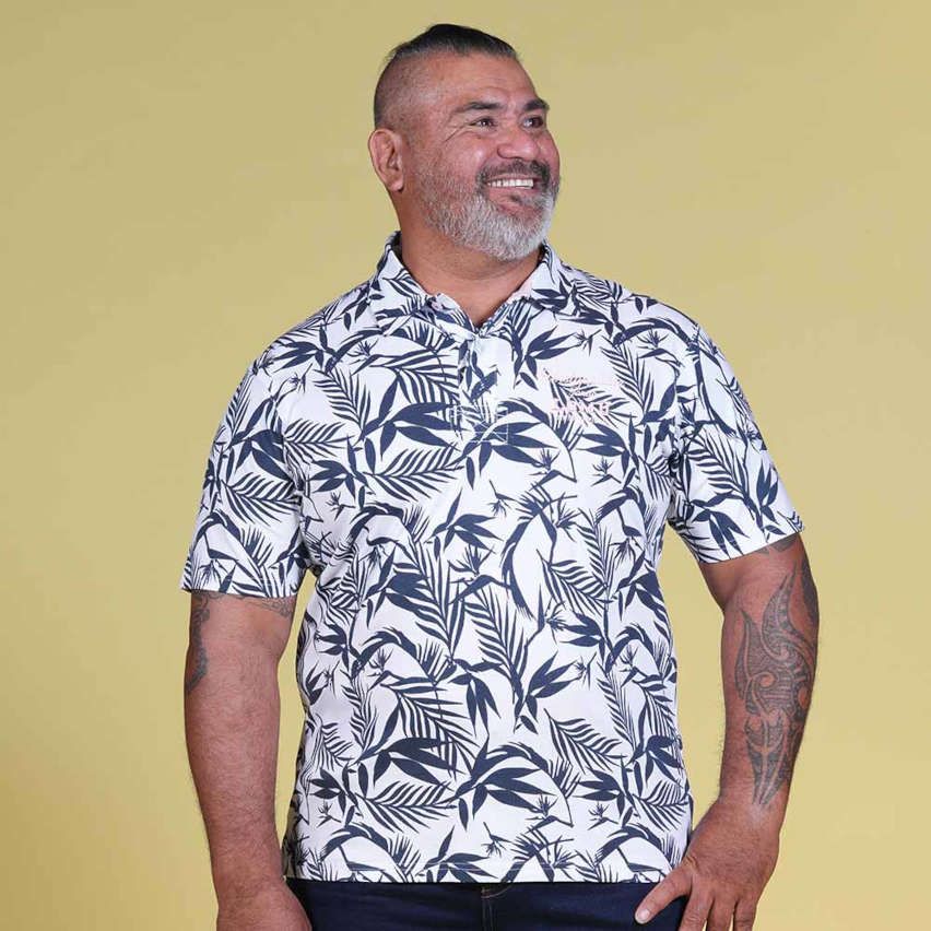 Jonah Lomu Orange Short Sleeve Rugby Polo - Ruckfield