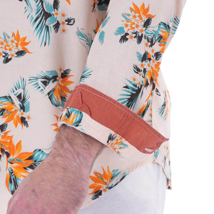 Rugby Long Sleeve Shirt Palm Beach Off-White - Ruckfield