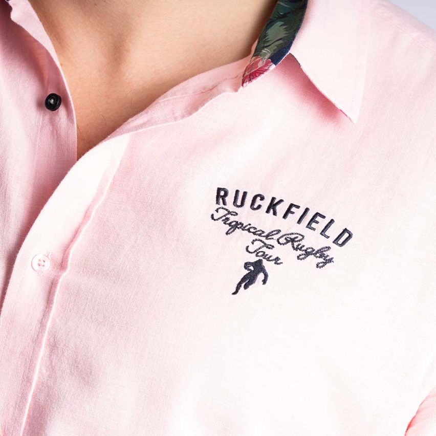Short-sleeved Rugby Shirt Tropical Pink - Ruckfield
