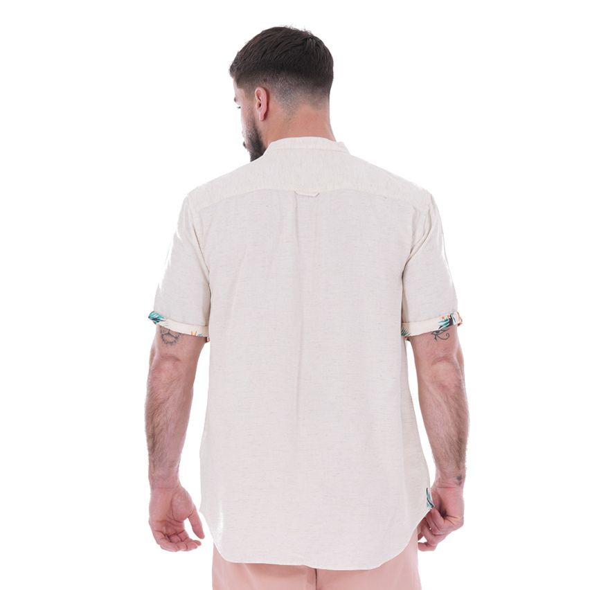 Short-Sleeved Off-White Palm Beach Shirt - Ruckfield