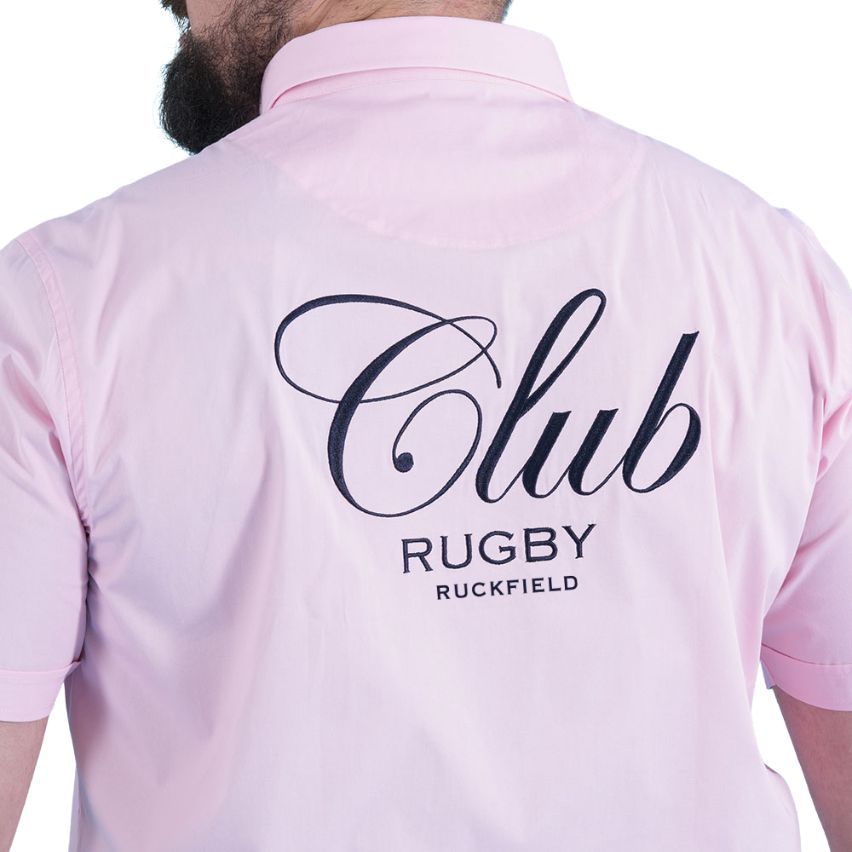 Short-Sleeved Pink Rugby Club Shirt - Ruckfield