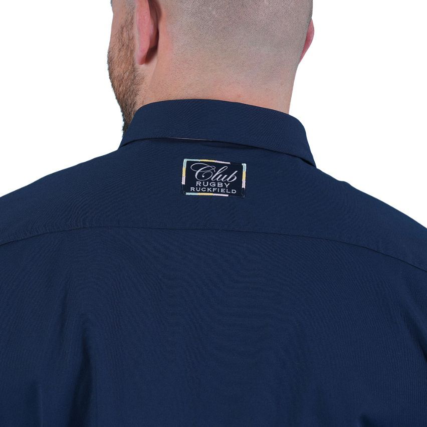 Short Sleeve Rugby Club Shirt Navy Blue and Pink - Ruckfield