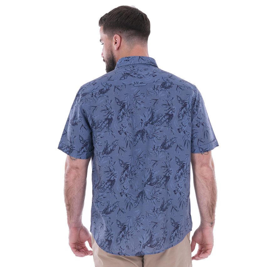 Short-Sleeved Rugby Shirt Flowers of Rugby Blue - Ruckfield
