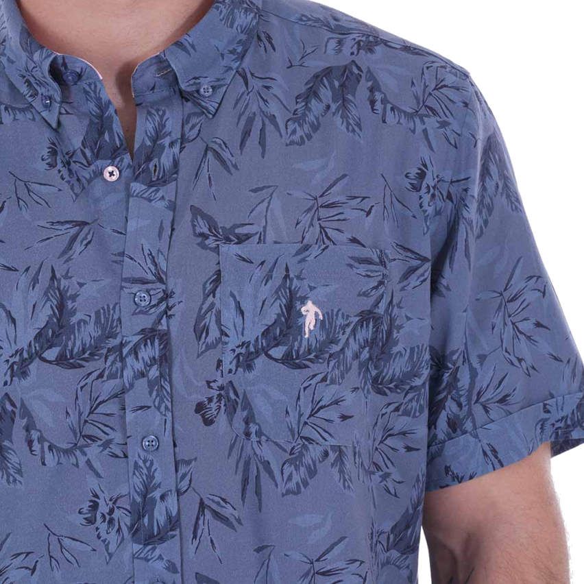 Short-Sleeved Rugby Shirt Flowers of Rugby Blue - Ruckfield