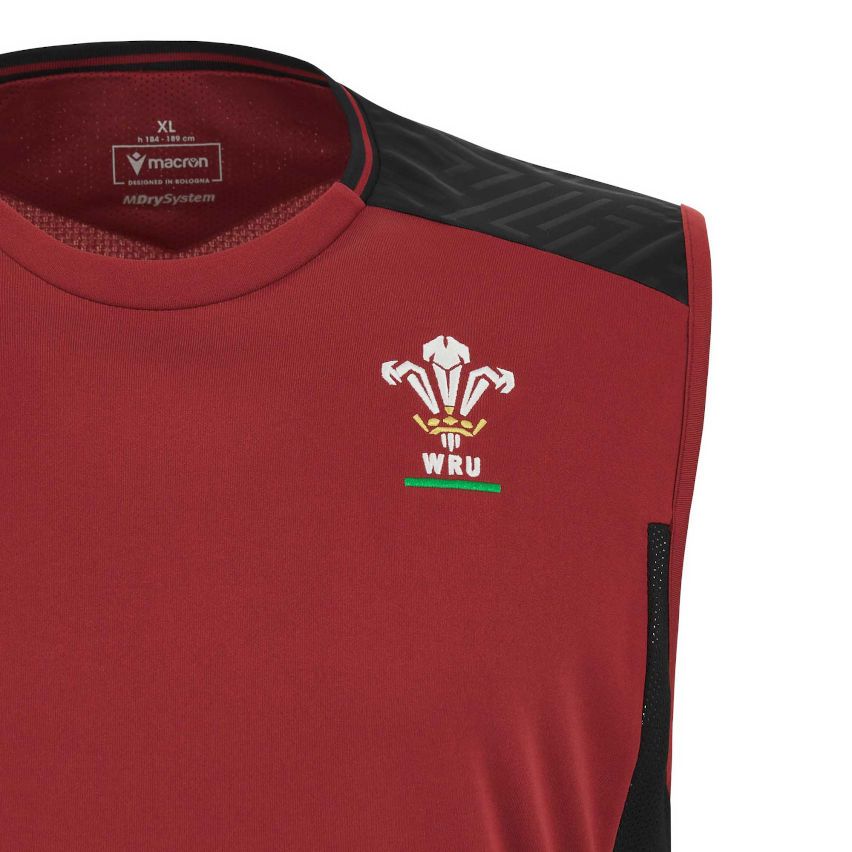 Wales 2023/2024 Rugby Training Tank Top – Macron