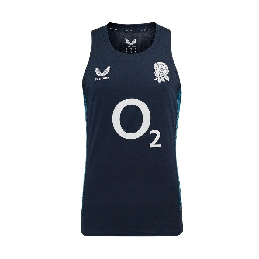 England Rugby Performance Tank Top O2 Navy - Castore