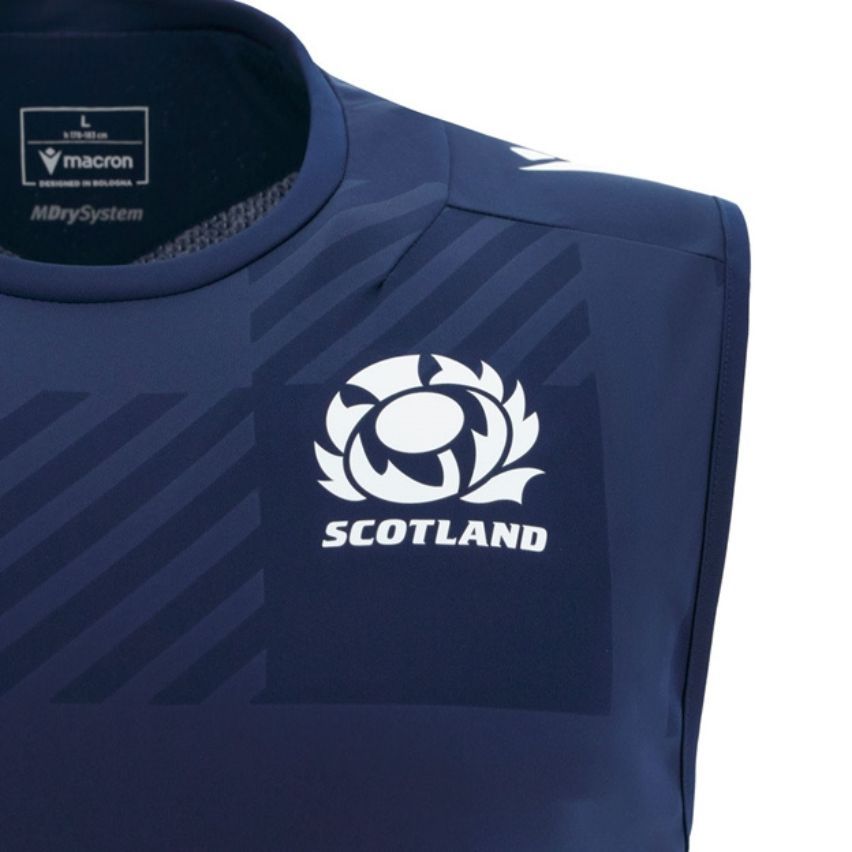 Scotland Rugby Training Vest 2025/2026 Navy - Macron