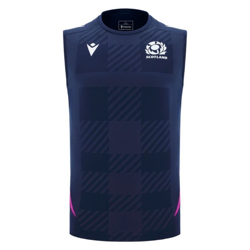 Scotland Rugby Training Vest 2025/2026 Navy - Macron