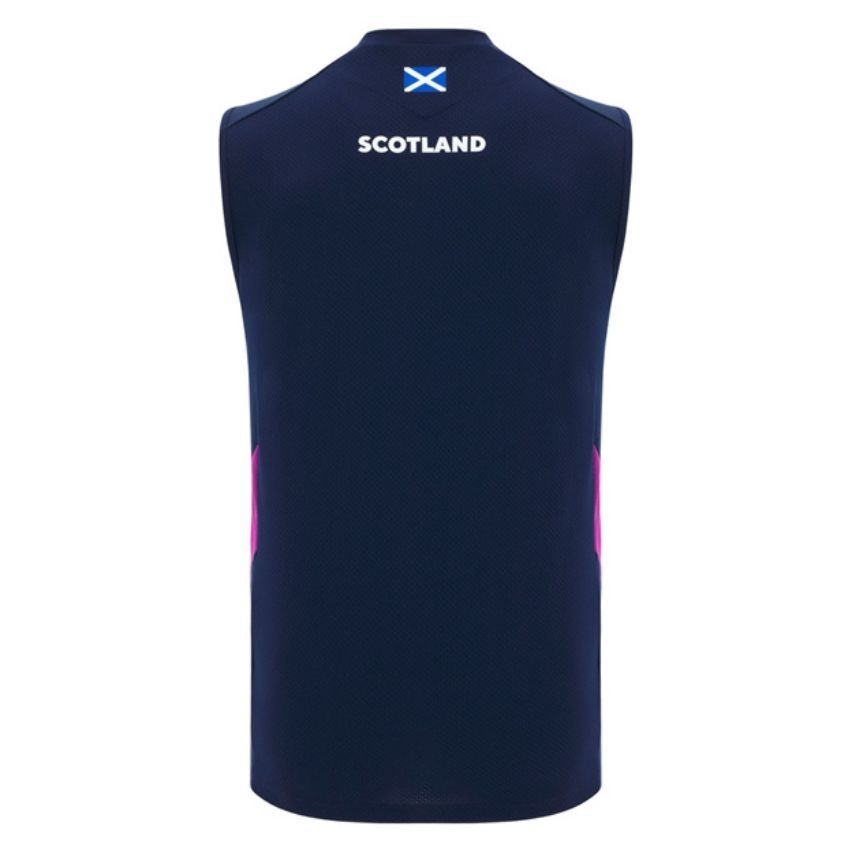 Scotland Rugby Training Vest 2025/2026 Navy - Macron