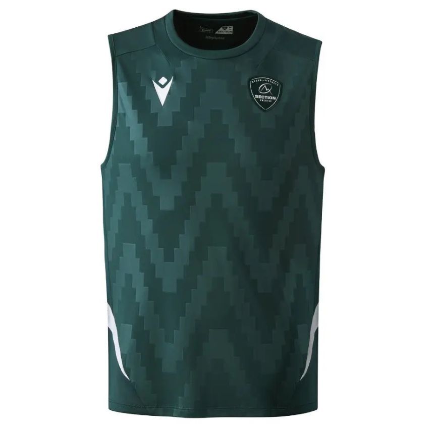 Section Paloise Rugby Training Tank 2025/2026 Green - Macron