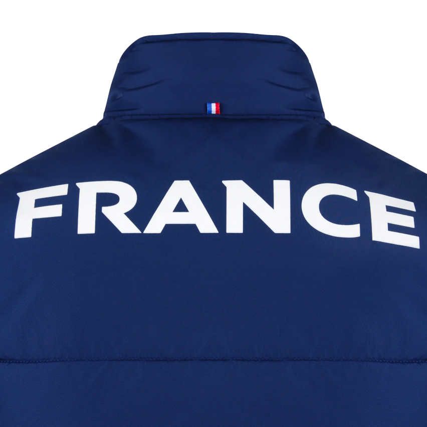 Sleeveless Blue XV de France Down Vest - Le Coq Sportif