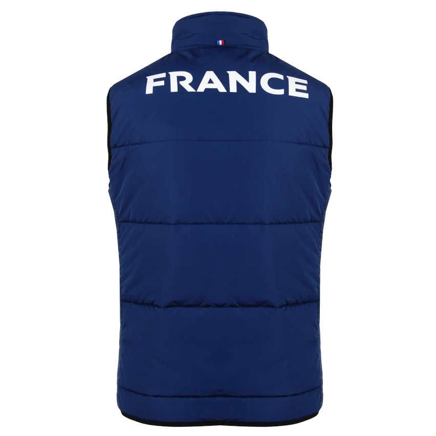Sleeveless Blue XV de France Down Vest - Le Coq Sportif