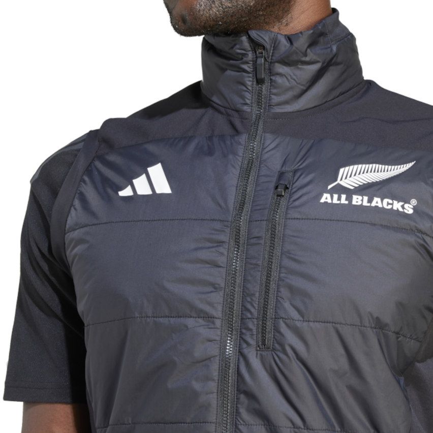 All Blacks Black Sleeveless Rugby Vest - Adidas