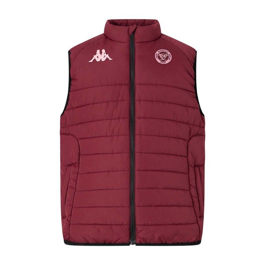 Sleeveless Rugby Down Vest Mikelit Union Bordeaux Bègles Red 2025/2026 - Kappa