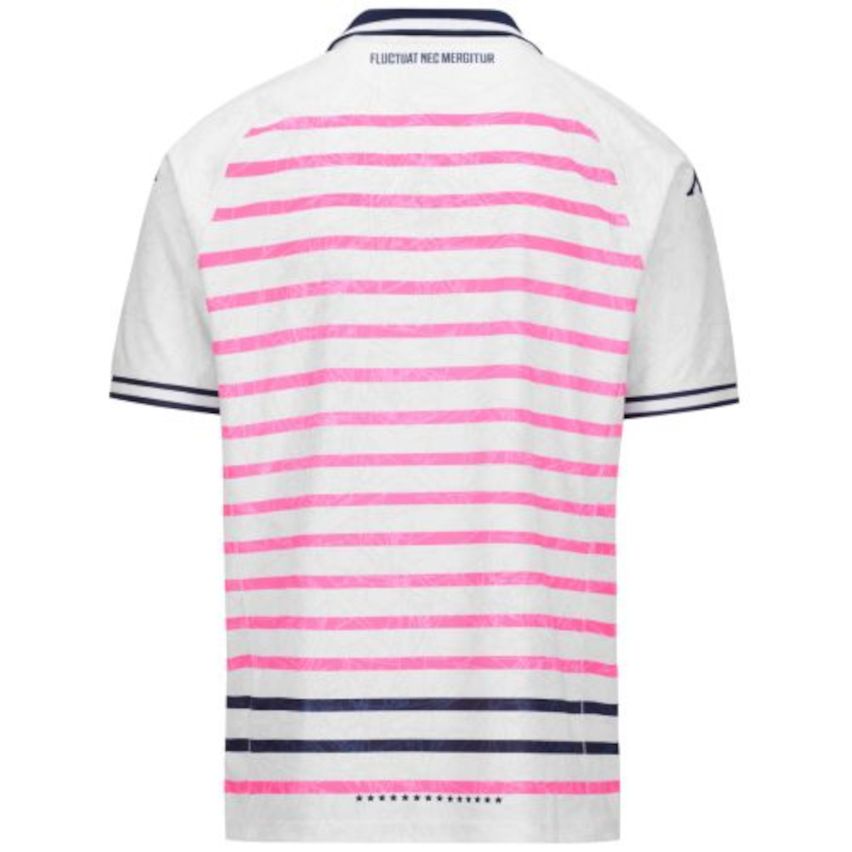 Rugby Jersey Kombat Third Stade Francais Paris Kids 2024/2025 White - Kappa