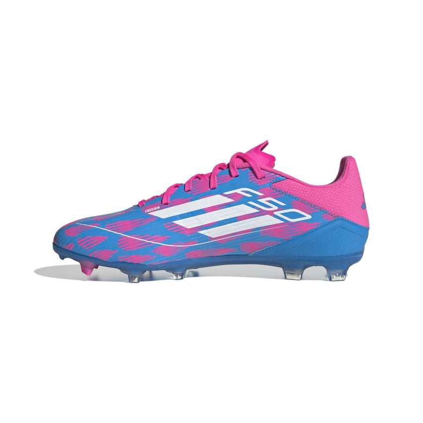Rugby Boots F50 League FG Molded Studs for Dry Ground Blue/Pink - Adidas