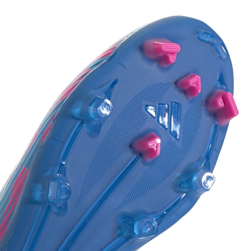 Rugby Boots F50 League FG Molded Studs for Dry Ground Blue/Pink - Adidas