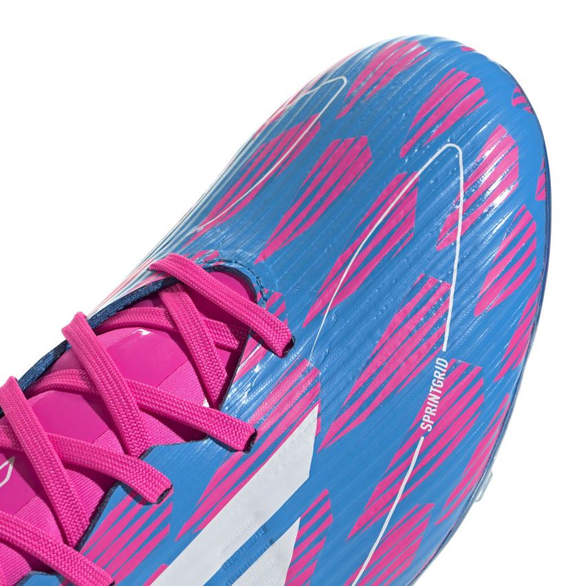 Rugby Boots F50 League FG Molded Studs for Dry Ground Blue/Pink - Adidas