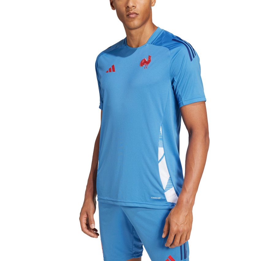 Rugby Performance T-Shirt France Sky Blue - Adidas