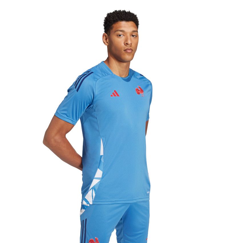 Rugby Performance T-Shirt France Sky Blue - Adidas