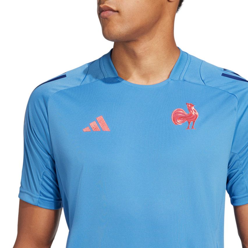Rugby Performance T-Shirt France Sky Blue - Adidas