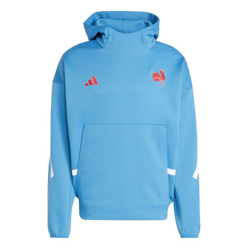 Rugby Hoodie France 2024 2025 Sky Blue Adidas