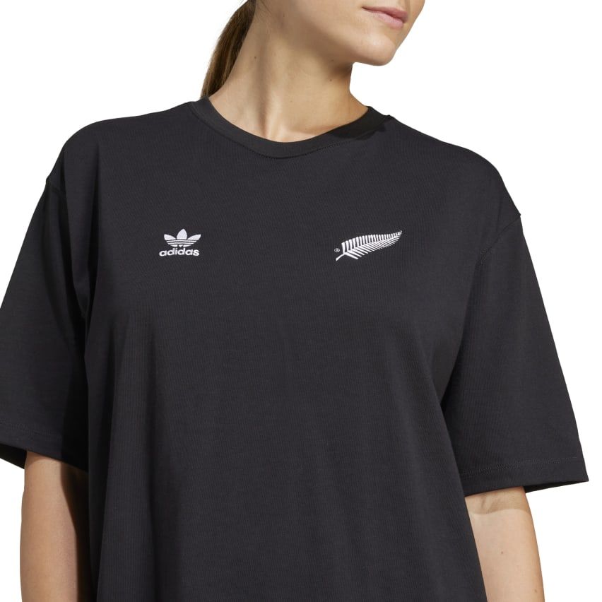 Black Rugby T-Shirt Boyfriend All Blacks Original - Adidas