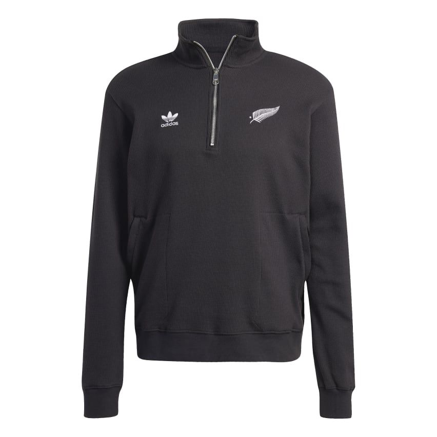 1/2 Zip Rugby Sweatshirt Black All Blacks Original - Adidas