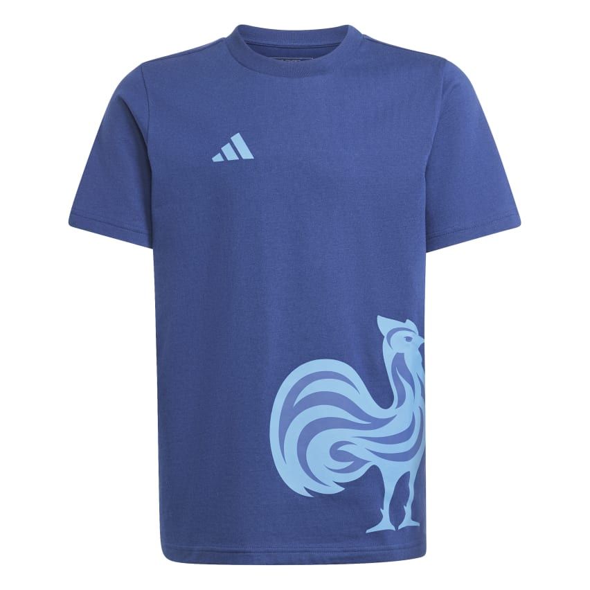 Kids Rugby T-shirt France Graphic Dark Blue - Adidas