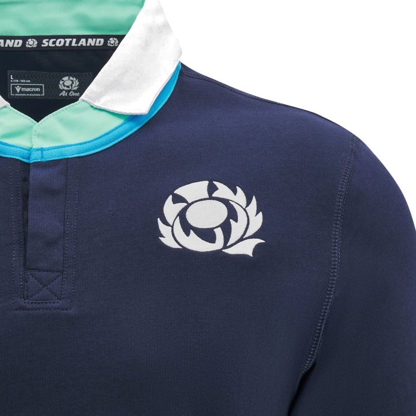 Scotland Home Cotton Rugby Shirt 2024/2025 – Macron