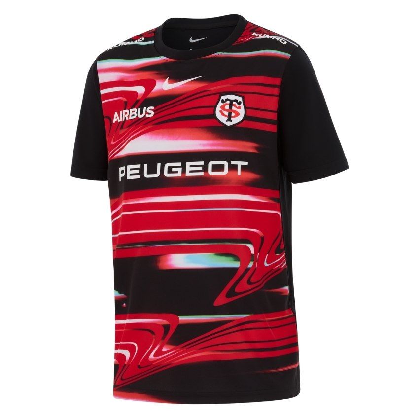 Stade Toulousain Kids Pre-Match Rugby Shirt 2025/2026 - Nike