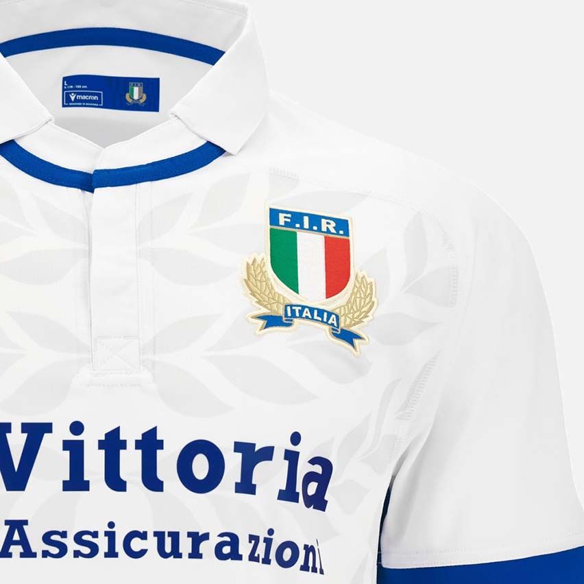 Italy Rugby Away Jersey 2023/24 White - Macron