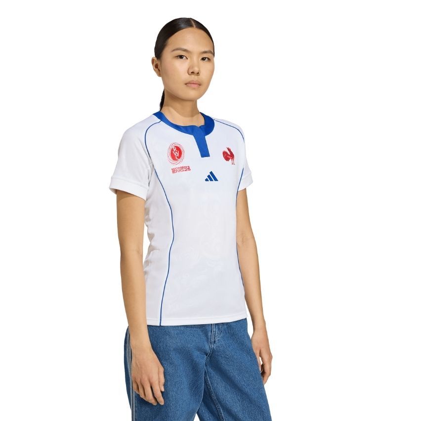 France World Cup 2025 Women's Rugby Away Jersey - Adidas