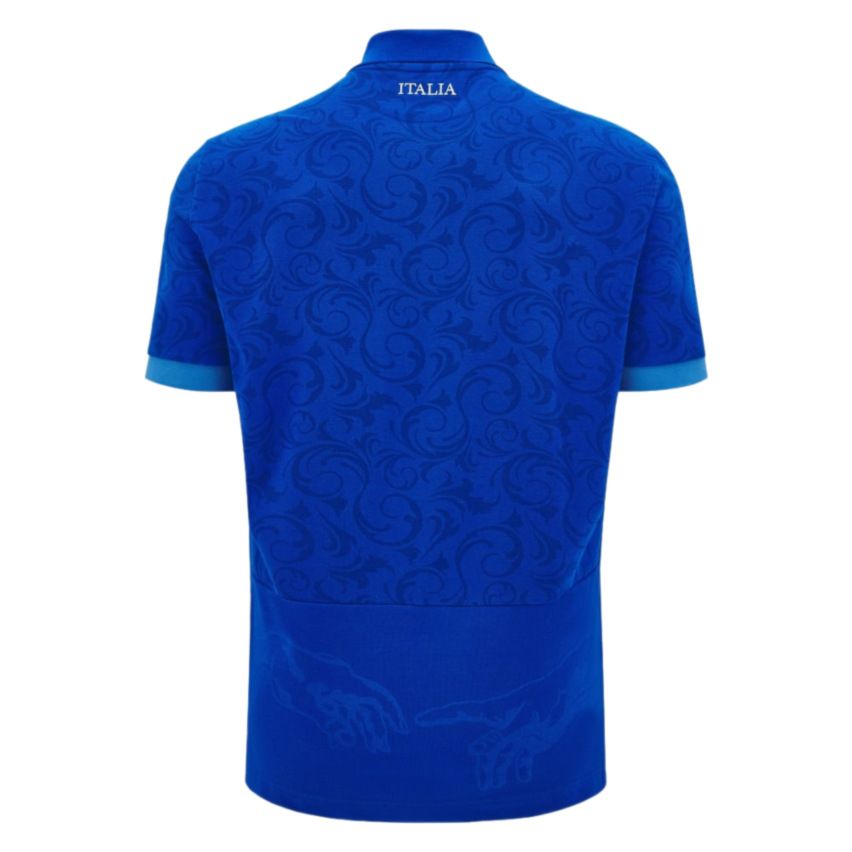 Italy Rugby Home Replica Cotton Jersey 2024/2025 - Macron