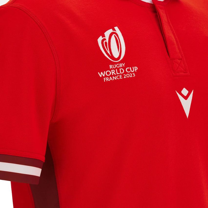 Maillot Rugby Cotton Pays De Galles Domicile Coupe Du Monde 2023 – Macron