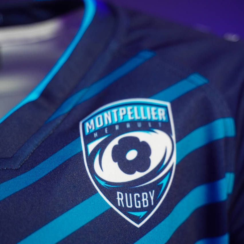 Montpellier H Rault Rugby MHR 2023 2024 Home Jersey Le Coq Sportif   Maillot Rugby Montpellier Mhr Domicile 2023 2024 Le Coq Sportif 2 