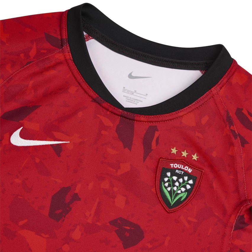 RC Toulon Kids Home Rugby Shirt 2024/2025 Red - Nike