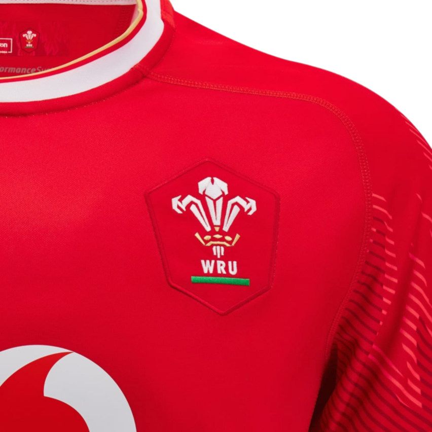 Wales Rugby 2024/2025 Junior Home Replica Shirt - Macron
