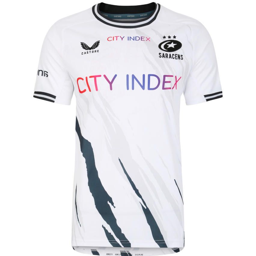 Saracens Rugby Away Jersey 2023 2024 Castore