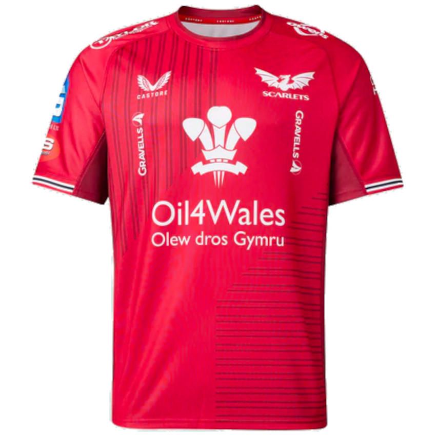 Scarlets 2023 2024 Home Rugby Jersey Castore boutique rugby