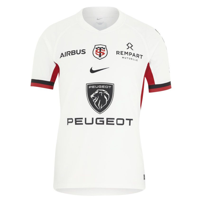 Rugby Jersey Stade Toulousain Kids Away 2024/2025 White - Nike