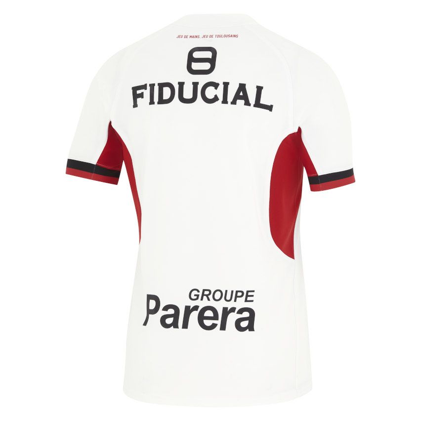 Rugby Jersey Stade Toulousain Kids Away 2024/2025 White - Nike